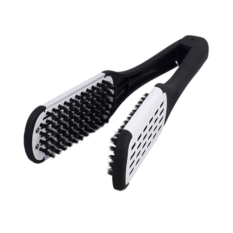 Hair Expert Hairbrush Black/White Гребінець-затискач