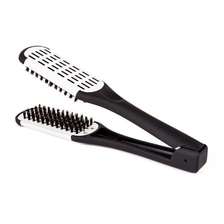 Hair Expert Hairbrush Black/White Гребінець-затискач