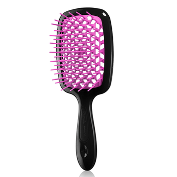 Janeke SUPERBRUSH BLACK/LIGHT PINK. Гребінець арт. 71SP226 FFL