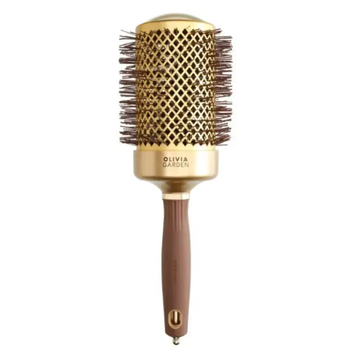 Olivia Garden Expert Blowout Shine Wavy Bristles Gold&Brown 65 мм