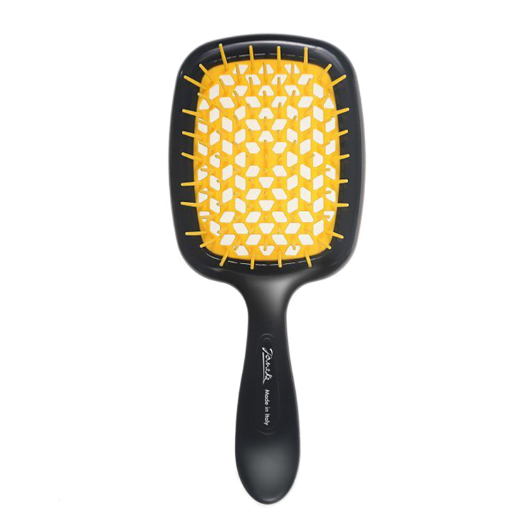 Janeke SUPERBRUSH BLACK/YELLOW. Расческа арт. 71SP226 GIA