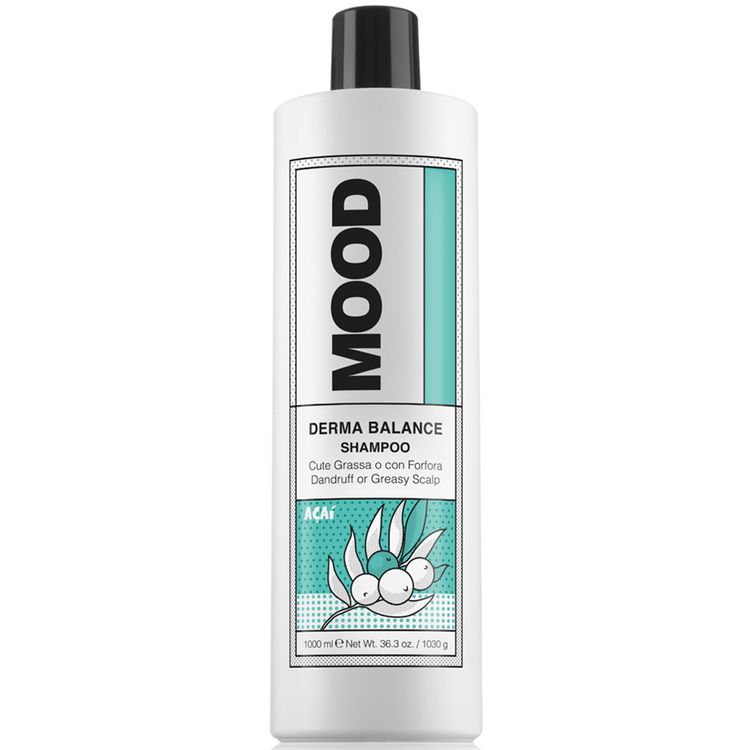 Mood Derma Balance Shampoo шампунь для жирной кожи головы, от перхоти 1000 мл