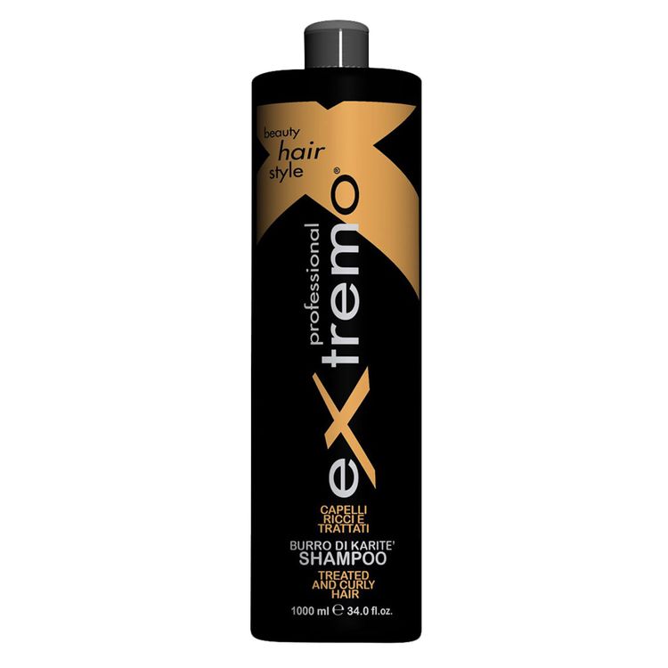 Extremo Treated and Curly Hair Shampoo Шампунь для волос с маслом карите 1000 мл