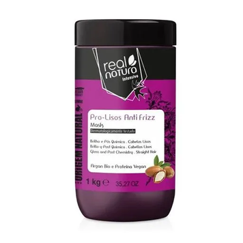 Маска для гладкості та блиску волосся Real Natura Pro-Lisos Anti Frizz Mask 1000 мл