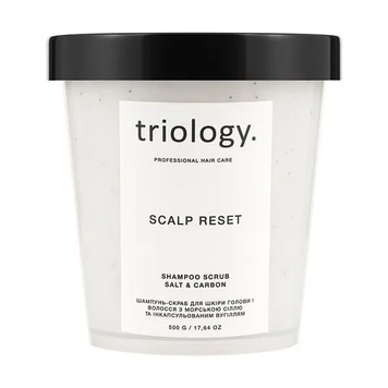 Шампунь скраб для шкіри голови та волосся Triology Scalp Reset Shampoo Scrub Salt & Carbon