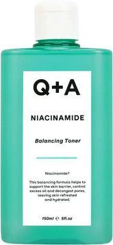 Зволожуючий тонер для обличчя з ніацинамідом Q+A Niacinamide Balancing Toner