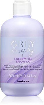 Шампунь тонуючий для натурального, сивого та блондованого волосся Inebrya GreyLosophy Grey By Day Shampoo
