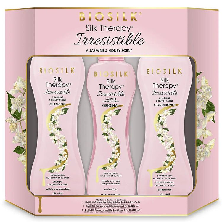 CHI Biosilk Silk Therapy Irresistible Trio Kit набор шелковая терапия с жасмином и медом 207x207x167 мл