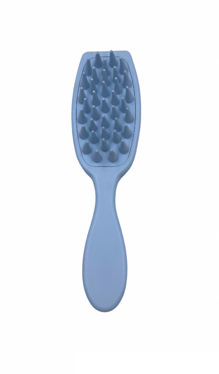 Hair Expert Hair Cleaning Brush Nude Blue Массажная щетка с удлиненной ручкой для кожи головы