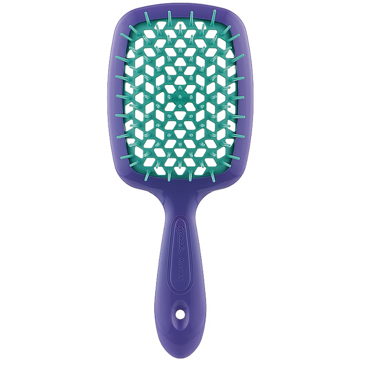 Janeke SUPERBRUSH BLUE/TURQUOISE. Гребінець арт. 86SP226 BLT