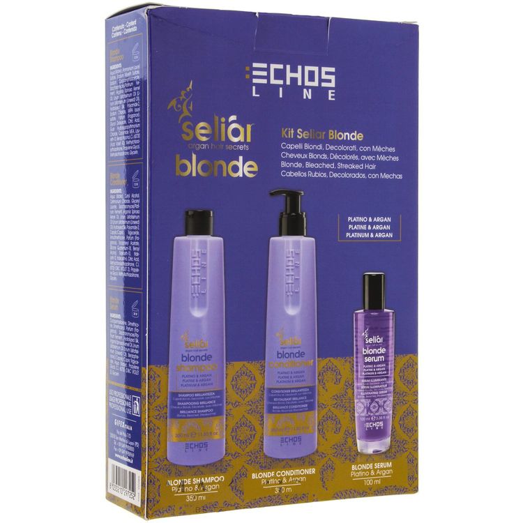 Шампунь для світлого і фарбованого волосся Echosline Seliar Blonde Shampoo 350 мл