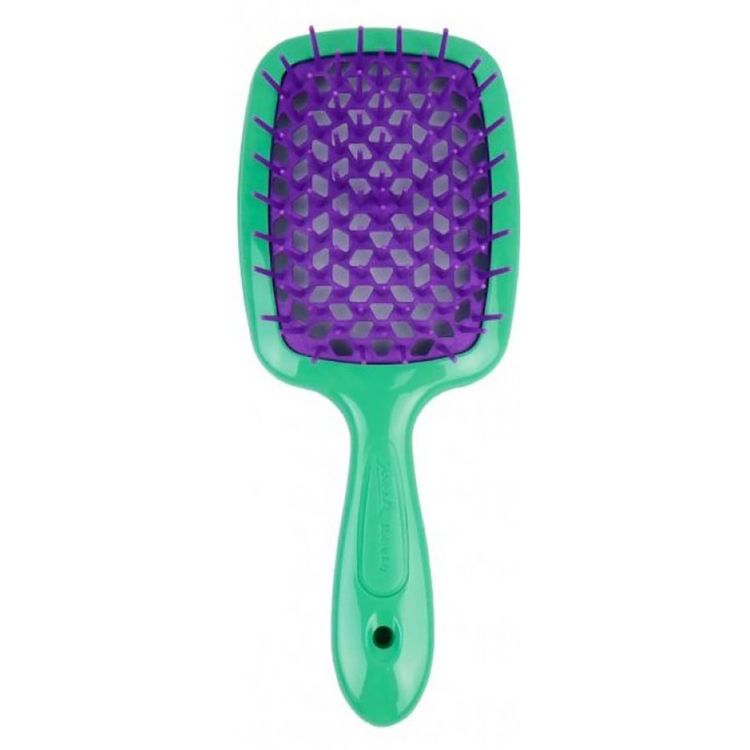 Janeke SUPERBRUSH GREEN/VIOLET. Расческа арт. 86SP226 VV