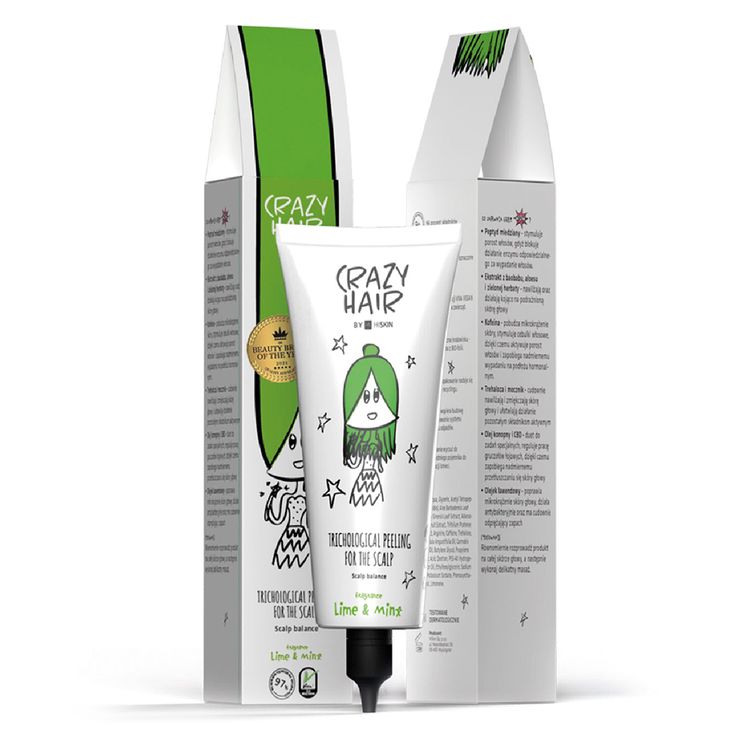 HiSkin Crazy Hair Trichological Peeling For The Scalp Lime & Mint Пилинг для кожи головы лимон и мята 100 мл