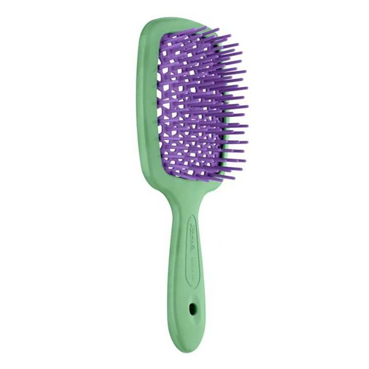 Janeke SUPERBRUSH GREEN/VIOLET. Расческа арт. 86SP226 VV