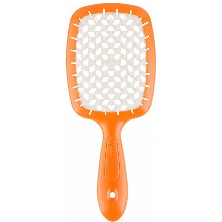 Janeke SUPERBRUSH ORANGE/WHITE. Гребінець арт. 86SP226VT