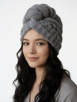 Тюрбан-полотенце. Серый Hair Expert