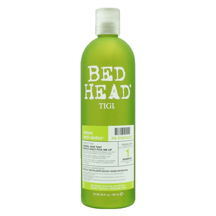 Tigi Bed Head Urban Antidotes Re-Energize SHAMPOO шампунь для щоденного використання 750 мл